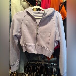 Lululemon Scuba Full-Zip Cropped Hoodie Meadowsweet Pink Size 2 (est)